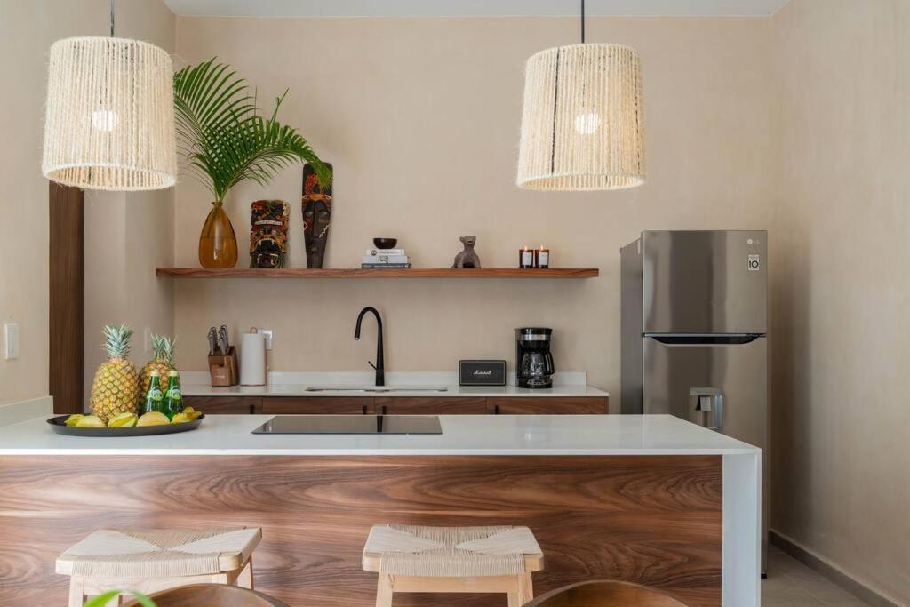 Апартаменти Lujoso Departamento Boho-Chic Con Alberca Privada Тулум Екстер'єр фото