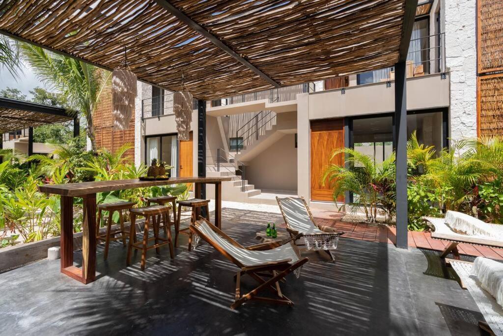 Апартаменти Lujoso Departamento Boho-Chic Con Alberca Privada Тулум Екстер'єр фото