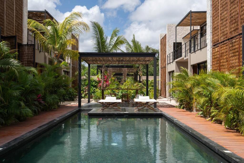 Апартаменти Lujoso Departamento Boho-Chic Con Alberca Privada Тулум Екстер'єр фото